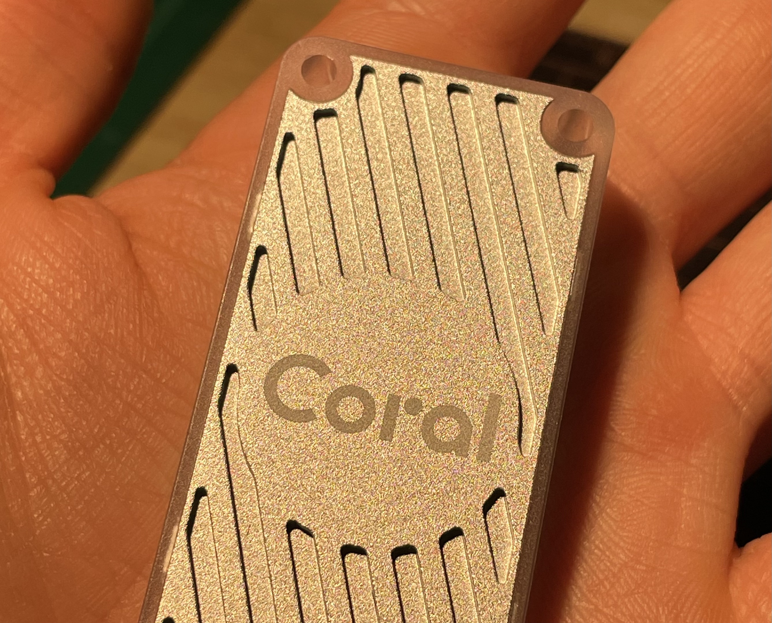 (Closeup of a Coral TPU)