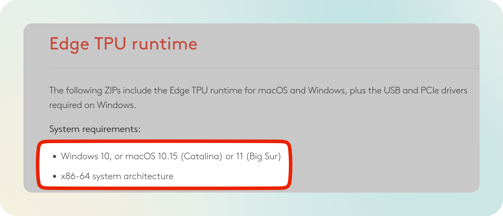 supported versions for RT library